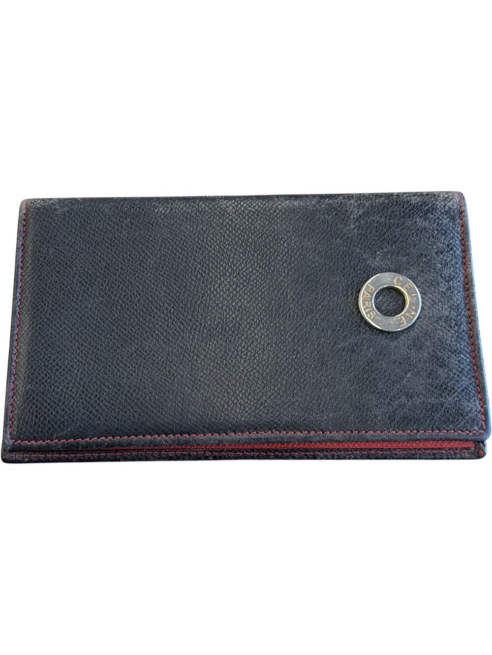 697143CR C1 Celine Wallet Long Black Leather